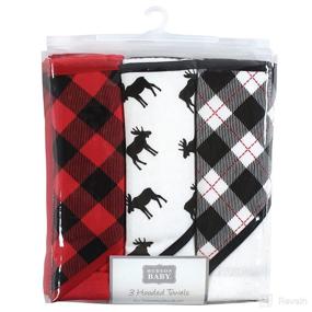 img 3 attached to Hudson Baby Unisex Cotton Rich Hooded Towels: Moose Design, Perfect for All Sizes