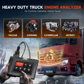 img 2 attached to 🚛 ANCEL HD3400 Diesel Scan Tool: Heavy Duty Truck Scanner for Cummins, Detroit, Caterpillar, Paccar with DPF Regen - All-System Diesel Diagnostic Tool OBD2 Scanner Truck & Car 2 in 1 Code Reader