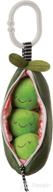 🍃 manhattan toy farmer's market peas in a pod rattle, squeaker & travel baby toy: bundle of fun for little explorers! логотип