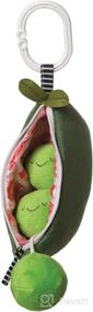 img 2 attached to 🍃 Manhattan Toy Farmer's Market Peas in A Pod Rattle, Squeaker & Travel Baby Toy: Bundle of Fun for Little Explorers!