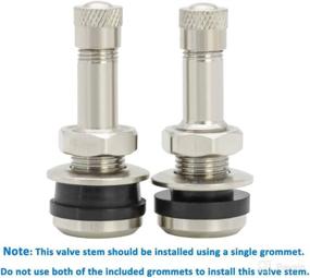 img 2 attached to 🔩 OTAUPRS 25 Pieces Bolt-in Metal Valve Stem TR416: Fits 0.453" and 0.625" Rim Holes, 1 1/2" Long + Tire Valve Core Tool