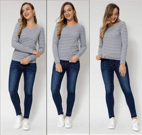 img 1 attached to Stay Cozy and Stylish with Women's Warmwear Pullovers: Thermal T Shirts for Comfortable Lingerie, Sleep, and Lounge Wear