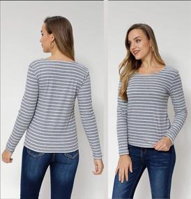 img 3 attached to Stay Cozy and Stylish with Women's Warmwear Pullovers: Thermal T Shirts for Comfortable Lingerie, Sleep, and Lounge Wear