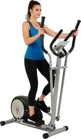 img 4 attached to EFITMENT Magnetic Elliptical Machine Trainer W/LCD Monitor And Pulse Rate Grips