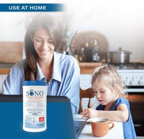 img 1 attached to 🧼 Premium SONO Medical-Grade Disinfecting Wipes - Alcohol-Free, No Bleach Antibacterial Wipes for Home & Office - 100 Count