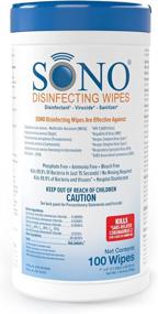 img 4 attached to 🧼 Premium SONO Medical-Grade Disinfecting Wipes - Alcohol-Free, No Bleach Antibacterial Wipes for Home & Office - 100 Count