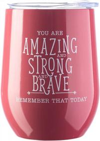 img 4 attached to DiverseBee Ruby Inspirational Thank You Wine Gifts For Women - Insulated Tumbler Cup For Wife, Sister, Girlfriend, Best Friend And More!