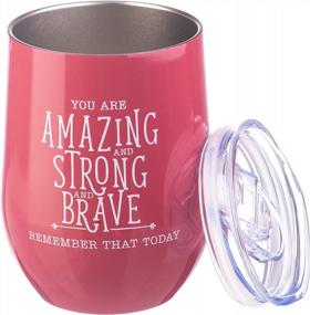 img 3 attached to DiverseBee Ruby Inspirational Thank You Wine Gifts For Women - Insulated Tumbler Cup For Wife, Sister, Girlfriend, Best Friend And More!