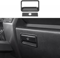 carbon fiber co-pilot storage box with handle trim for ford f150 2015-2017 by voodonala logo