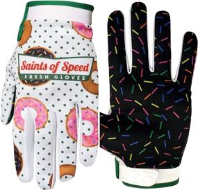 img 4 attached to 🚵 Sleek and Durable: Saints of Speed Mountain Bike & Motorcycle Gloves (Medium, Glazers)