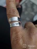 картинка 1 прикреплена к отзыву Оберни кольцо Haoflower Wrap Twist: Регулируемые серебряные подарочные кольца для девочек, девушек и женщин - Вдохновляй, поддерживай и стилизуйся! от Inyong Dow