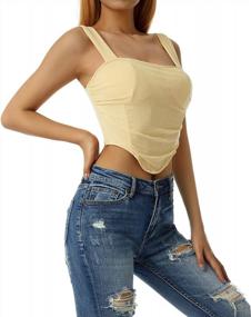 img 2 attached to Vintage Streetwear Women'S Push-Up Bustier Corset Top With Tank Straps For Party And Clubwear