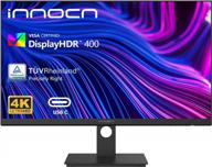 🖥️ innocn ultrawide usb c computer monitor 27c1u, 4k 3840x2160, 27" screen, frameless, split screen, hdmi, hd display logo
