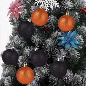 img 4 attached to IILLUMINEW Shatterproof Christmas Ball Ornaments - 60Mm/2.36" Hanging Decor For Indoor And Outdoor Holiday Parties, Halloween, And Christmas Trees