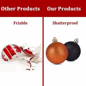 img 2 attached to IILLUMINEW Shatterproof Christmas Ball Ornaments - 60Mm/2.36" Hanging Decor For Indoor And Outdoor Holiday Parties, Halloween, And Christmas Trees