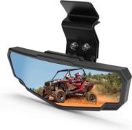 🔍 autv pro rear view mirror - center convex rearview mirror for polaris ranger xp 1000 crew (2015-2022), ranger 1000 570 xp 900 - can am defender accessories логотип