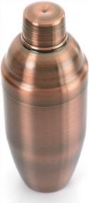 img 1 attached to Shake Up Your Cocktails With Barfly'S 18Oz Antique Copper Shaker