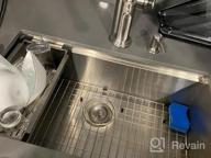 img 1 attached to 33 Inch Undermount Kitchen Sink With Ledge Workstation - GhomeG 18 Gauge Stainless Steel Single Bowl Basin review by Darren Neal