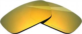 img 4 attached to Upgrade Your Oakley Crankshaft With BLAZERBUCK Anti-Salt Polarized Replacement Lenses In 24K Gold