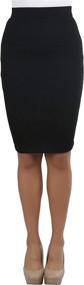 img 1 attached to 💃 ToBeInStyle Women's Solid-Print Pencil Skirts - Enhancing Your Style!