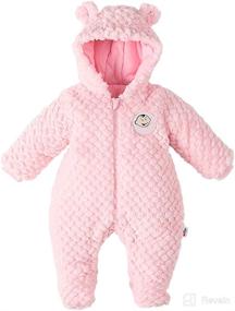img 4 attached to DDY Newborn Snowsuit Rompers Jumpsuit Apparel & Accessories Baby Boys for Clothing