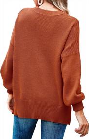 img 1 attached to Fall Fashion: Imily Bela Women'S Slouchy Oversized Tunic Sweater With Ribbed Knit, Long Sleeves, Side Slit, And Pullover Jumper Design