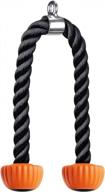seleware tricep cable attachment для тросовых тренажеров, универсальная тяговая веревка 28 "/ 36" с мягкими резиновыми концами, идеально подходит для тренировок в домашнем спортзале, фитнеса и упражнений логотип