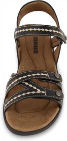 img 2 attached to Women'S CUSHIONAIRE Bartel Comfort Footbed Sandal +Comfort
