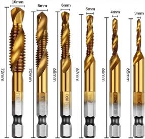 img 2 attached to Efficiently Tackle Hard Metal Projects With Aiyun'S 6-Pack Metric Drill Tap Set For Steel And Aluminum