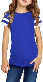 img 4 attached to 👚 Stylish Girls' Clothing: Ebifin Casual Sleeve Shirts Blouses via Tops, Tees & Blouses