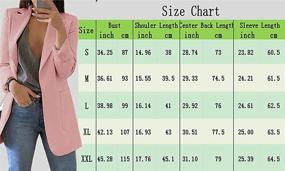 img 1 attached to 👚 Cnkwei Womens Casual Blazers Sleeve Women's Clothing: Discover Stylish Suiting & Blazers for Women