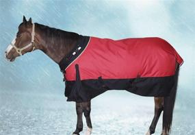 img 1 attached to 🌧️ 1200D Ripstop Waterproof Reflective All Season Horse Turnout Rain Sheet by Derby Originals: Wind Storm