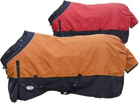 img 2 attached to 🌧️1200D Непромокаемое отражающее всесезонное покрытие для лошадей Ripstop Rain Sheet от Derby Originals: Wind Storm