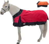 🌧️ 1200d ripstop waterproof reflective all season horse turnout rain sheet by derby originals: wind storm logo