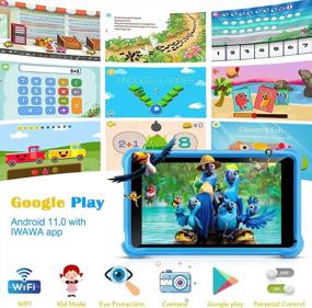 img 3 attached to 📱 qunyiCO 7 inch Kids Tablet 32GB Android 10.0 | WiFi | Camera | Bluetooth | 2GB RAM | HD Touch Screen | Kid-Proof Case | Parental Control | Learning App | Google Certified Playstore Blue