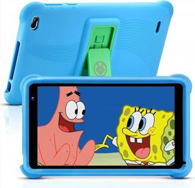 img 4 attached to 📱 qunyiCO 7 inch Kids Tablet 32GB Android 10.0 | WiFi | Camera | Bluetooth | 2GB RAM | HD Touch Screen | Kid-Proof Case | Parental Control | Learning App | Google Certified Playstore Blue