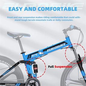 img 1 attached to YH-G4 Folding Bike 26" 3-Spoke Mag Wheels 21 Speed Full Suspension Dual Disc Brakes Foldable Mountain Bicycles For Mens