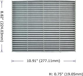 img 3 attached to 🚗 POTAUTO MAP 1061C (CF11775) Activated Carbon Car Cabin Air Filter Replacement for Ford Edge Fusion SSV Plug-in Hybrid, Lincoln Continental MKX MKZ Nautilus - Premium Quality Air Filtration