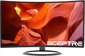 img 4 attached to Sceptre C275W-1920R: Immersive Curvature Display with Built-in Speakers, Metallic 🖥️ Finish and HD Resolution, Supports DisplayPort and HDMI, 75Hz Refresh Rate