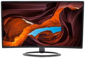 img 3 attached to Sceptre C275W-1920R: Immersive Curvature Display with Built-in Speakers, Metallic 🖥️ Finish and HD Resolution, Supports DisplayPort and HDMI, 75Hz Refresh Rate