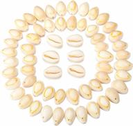 60pcs white drilled natural spiral shell beads diy craft jewelry making charms and accessories - cowrie seashells beach sea shells logo