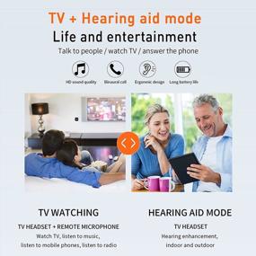img 2 attached to Rechargeable Hearing Amplifier For TV Watching, Digital Wireless Headphones Sound Device For Seniors Adults, Noise Cancelling Gifts For Father And Mother - Maihear