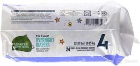 img 1 attached to 👶 Seventh Generation Baby Overnight Diapers: Free & Clear, Stage 4, 22-32lbs, 24 Count (Packaging May Vary)