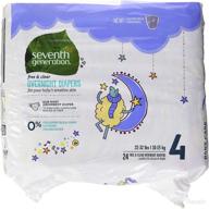 👶 seventh generation baby overnight diapers: free & clear, stage 4, 22-32lbs, 24 count (packaging may vary) logo