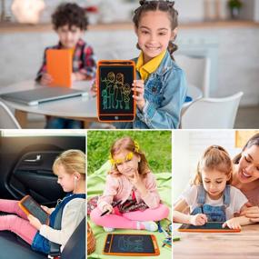 img 2 attached to 2Pcs 10 Inch LCD Writing Tablet For Kids - Erasable Drawing Board, Educational Toys Gift For Girls Boys