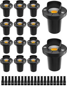 img 4 attached to Enhance Your Landscape With ZUCKEO'S Low Voltage LED Well Lights - Waterproof Spotlights For Garden, Yard, And Pathways, Pack Of 14 With Connectors Included!