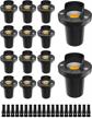 enhance your landscape with zuckeo's low voltage led well lights - waterproof spotlights for garden, yard, and pathways, pack of 14 with connectors included! logo