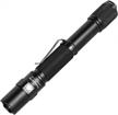 thrunite led flashlight neutral white, archer 2a v3 450 lumens portable edc aa flashlight with lanyard, ipx8 water-resistant dual switch outdoor light for hiking, camping, everyday use - black nw logo
