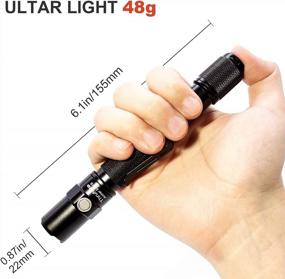 img 3 attached to ThruNite LED Flashlight Neutral White, Archer 2A V3 450 Lumens Portable EDC AA Flashlight With Lanyard, IPX8 Water-Resistant Dual Switch Outdoor Light For Hiking, Camping, Everyday Use - Black NW