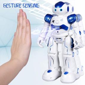 img 2 attached to SGILE Gesture-Sensing RC Robot Toy - Remote Control Robot Perfect For Kids Aged 3-12 Years. Ideal Birthday Gift For Boys And Girls - Blue